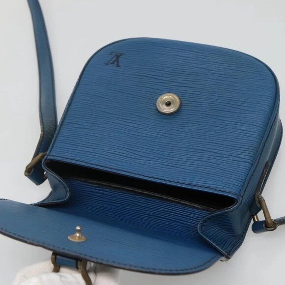 LOUIS VUITTON Epi Saint Cloud PM Shoulder Bag Blue M52195 LV Auth 142273 - Picture 12 of 16